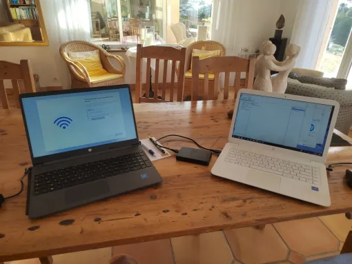 Installation d’un nouveau PC portable HP à Lorgues🖥️ , Draguignan, Tech IT Easy